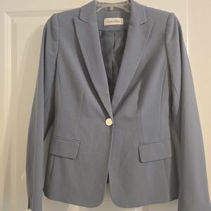 Calvin Klein Women's Soft Gray Blazer